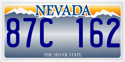 NV license plate 87C162