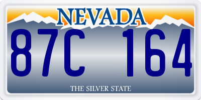 NV license plate 87C164