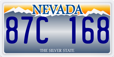 NV license plate 87C168