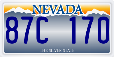 NV license plate 87C170