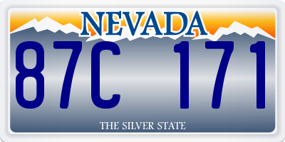 NV license plate 87C171