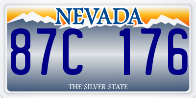 NV license plate 87C176
