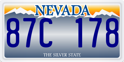 NV license plate 87C178
