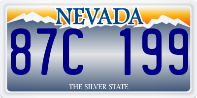 NV license plate 87C199