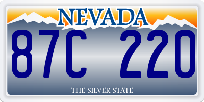 NV license plate 87C220