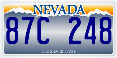 NV license plate 87C248