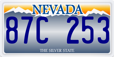 NV license plate 87C253