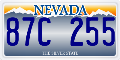 NV license plate 87C255