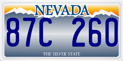 NV license plate 87C260