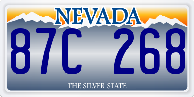 NV license plate 87C268
