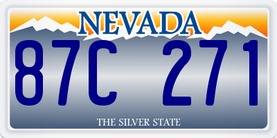 NV license plate 87C271
