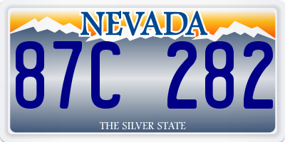 NV license plate 87C282