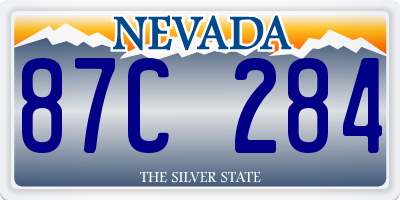 NV license plate 87C284