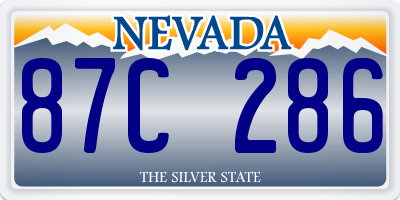 NV license plate 87C286