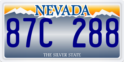 NV license plate 87C288