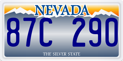 NV license plate 87C290