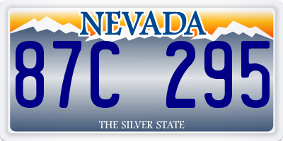 NV license plate 87C295