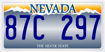 NV license plate 87C297