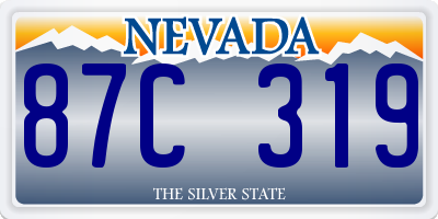 NV license plate 87C319