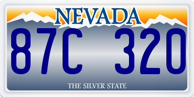 NV license plate 87C320