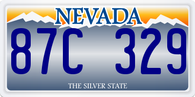 NV license plate 87C329