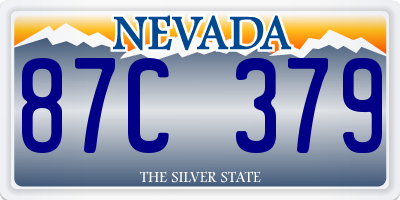 NV license plate 87C379