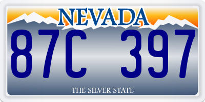 NV license plate 87C397
