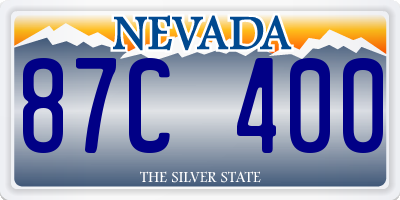 NV license plate 87C400