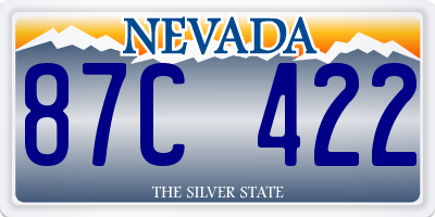 NV license plate 87C422