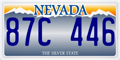 NV license plate 87C446