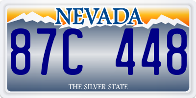 NV license plate 87C448