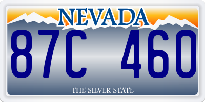 NV license plate 87C460