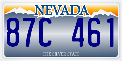 NV license plate 87C461