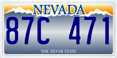 NV license plate 87C471