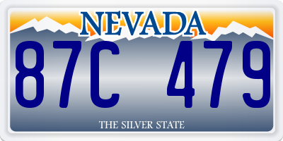 NV license plate 87C479