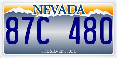 NV license plate 87C480