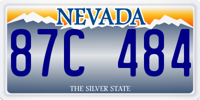 NV license plate 87C484