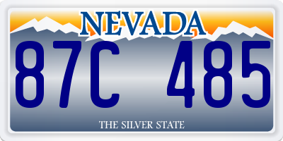 NV license plate 87C485