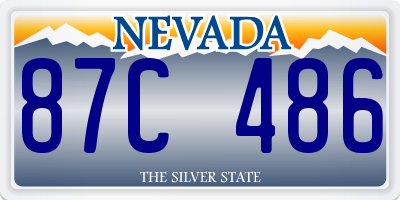 NV license plate 87C486