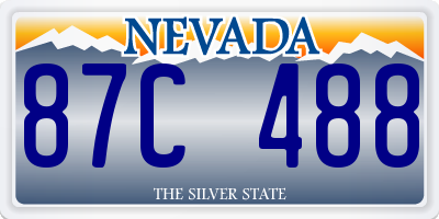 NV license plate 87C488