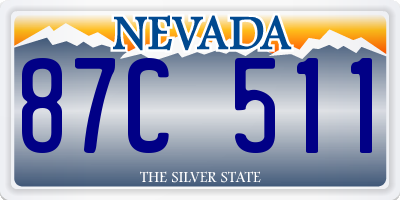 NV license plate 87C511