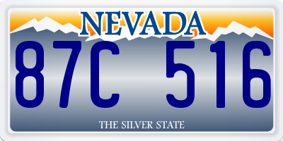 NV license plate 87C516