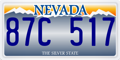 NV license plate 87C517