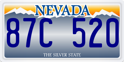 NV license plate 87C520