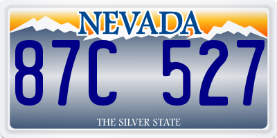 NV license plate 87C527