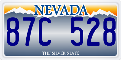 NV license plate 87C528