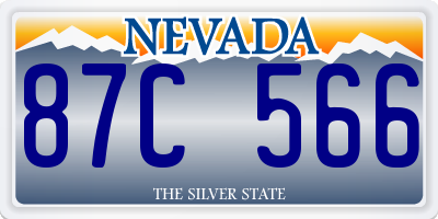 NV license plate 87C566