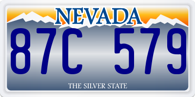 NV license plate 87C579