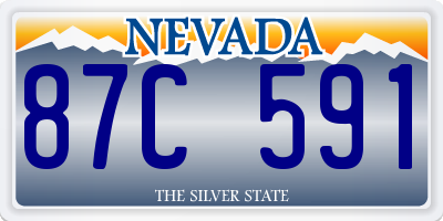 NV license plate 87C591