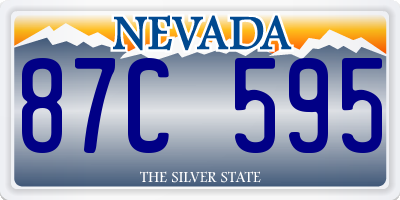 NV license plate 87C595